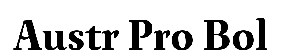 Austr Pro Bol Yazı tipi ücretsiz indir